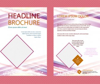 Headline Brochure Vector Design With Abstract Bright Background