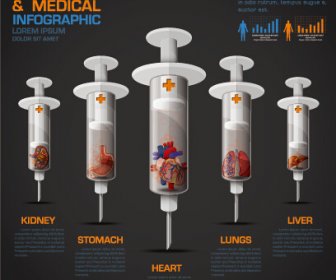 Healthcare With Medical Infographic Vector