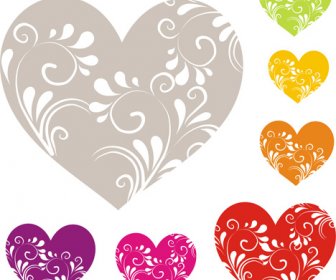 Heart With Floral Ornament Vector