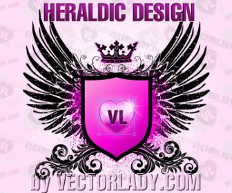 Heraldisches Designschild