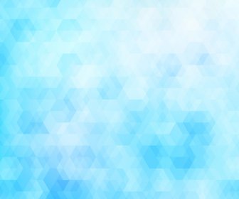 Hexagon Biru Abstrak Latar Belakang