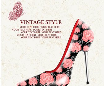 High Heels Decor With Rose
