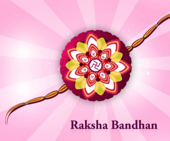 Hindu Raksha Bandhan Festival Sfondo Illustrazione Vettore