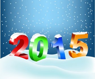 Tarjeta De Felicitación De Vacaciones Para El Año 2015