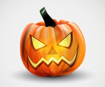 Horror Pumpkins Halloween Vector