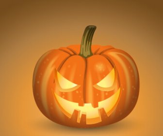 Le Zucche Di Halloween Horror Vettore