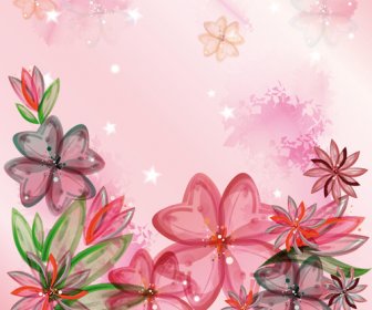 아름 다운 꽃 벡터 그래픽의 거 대 한 컬렉션