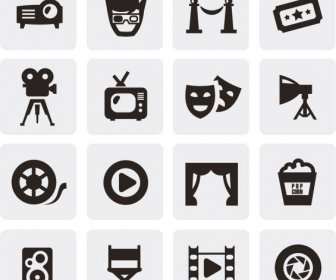 Huge Collection Of Black And White Icons Vector