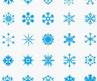 ice crystal snowflakes vector graphic