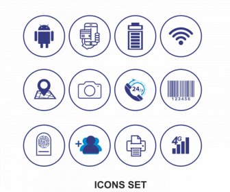 Icon Set For Mobile Feature