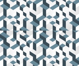 Illusion Pattern Template Symmetrical Geometry Seamless Shapes