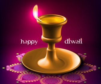Indien Diwali Elemente Hintergründe Vektor