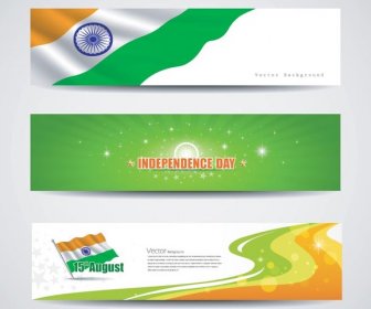 Modelo De Vetor Índia Independência Dia Site Banner Design