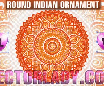 Indian Round Ornament