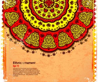Indisch-floral Ornament-Vektor-Grafiken