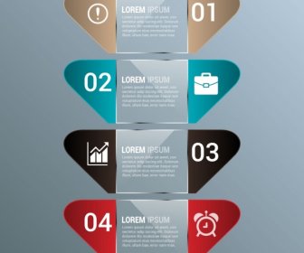 Infographic Design Colored Modern Shapes Style