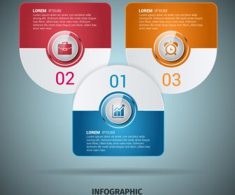 Entwurfsvorlage Elemente Infografik Gerundet