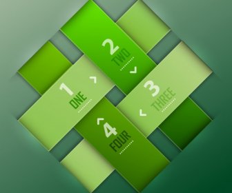 Infographic Template Green Cross Lines Decor
