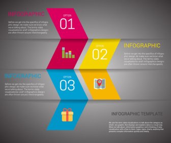 Infografik-Vorlage-Vektor-Design Mit Abstrakten Pfeile