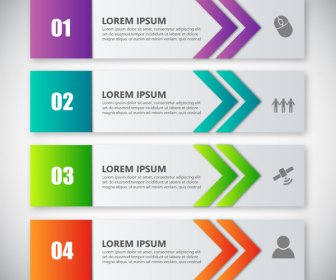 Infographic Vector Design On Horizontal Banners