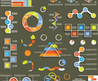 infographic dengan diagram elemen desain vektor ilustrasi