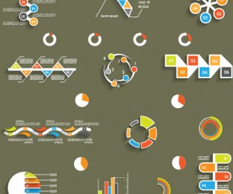 infographic dengan diagram elemen desain vektor ilustrasi