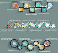 Infografik Mit Diagrammen Elemente Design Illustration Vektor