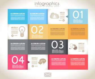 Infografis Dengan Data Desain Vektor