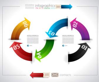 Infographics Con Dati Disegno Vettoriale