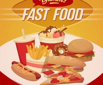 Masakan Internasional Mempublikasikan Vektor Template