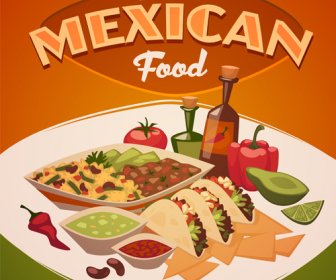 Masakan Internasional Mempublikasikan Vektor Template