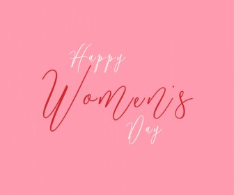 Uluslararası Kadınlar Günü Tasarım öğeleri Dinamik Elle çizilmiş Italik Metinler Eskiz