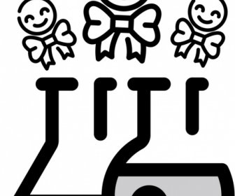 Thụ Tinh ống Nghiệm Logo Vector đồ Họa Thiết Lập Biểu Tượng Thụ Tinh Nhân Tạo Bioengineering Công Nghệ Sinh Học Ra đời Của Phôi Thai Trong Tuyến Tính