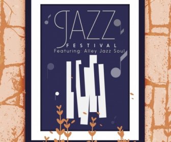 jazz music banner picture frame icons classical design