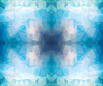 Kaleidoscope Geometric Shapes Background Vector