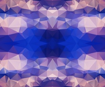 Kaleidoskop Geometrische Formen Hintergrund Vektor