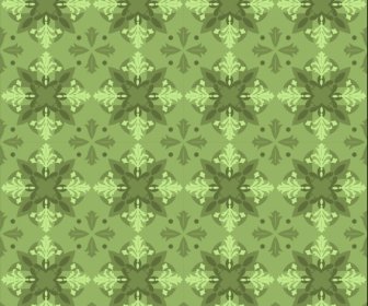 Kaleidoscope Pattern Template Green Repeating Symmetrical Monochrome