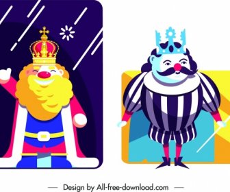 Desenho De Modelos De Cartão Personagens Desenha O Rei