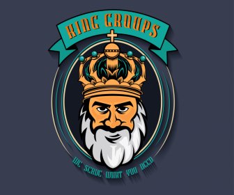 King Groups Logotype Emperor Portrait Design