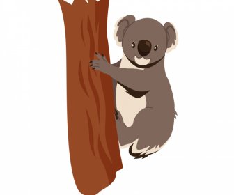 koala animal icon cute cartoon outline