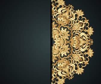 Lace Decorative Pattern Vector Background