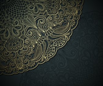 Lace Decorative Pattern Vector Background