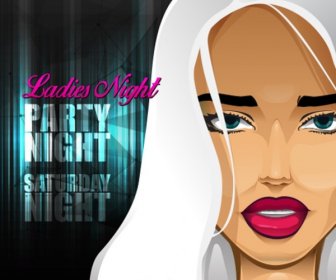 Ladies Night Party Poster
