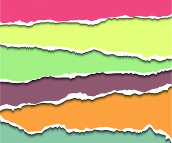 Layered Torn Paper Vector Background