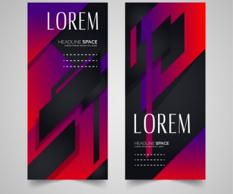 Leaflet Templates Modern Elegant Dark Decor Abstract Design