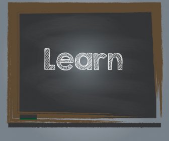 Lernen Sie Chalkboard Vector