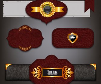Leather Banner And Ribbon Set