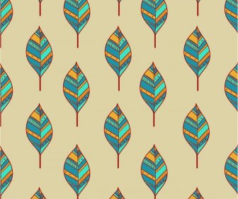 대칭 배열에서 나뭇잎 패턴 디자인