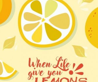 檸檬水果背景圖片圖標黃色設計