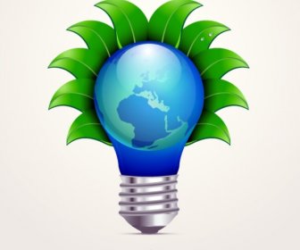 Light Bulb Ecology Concept